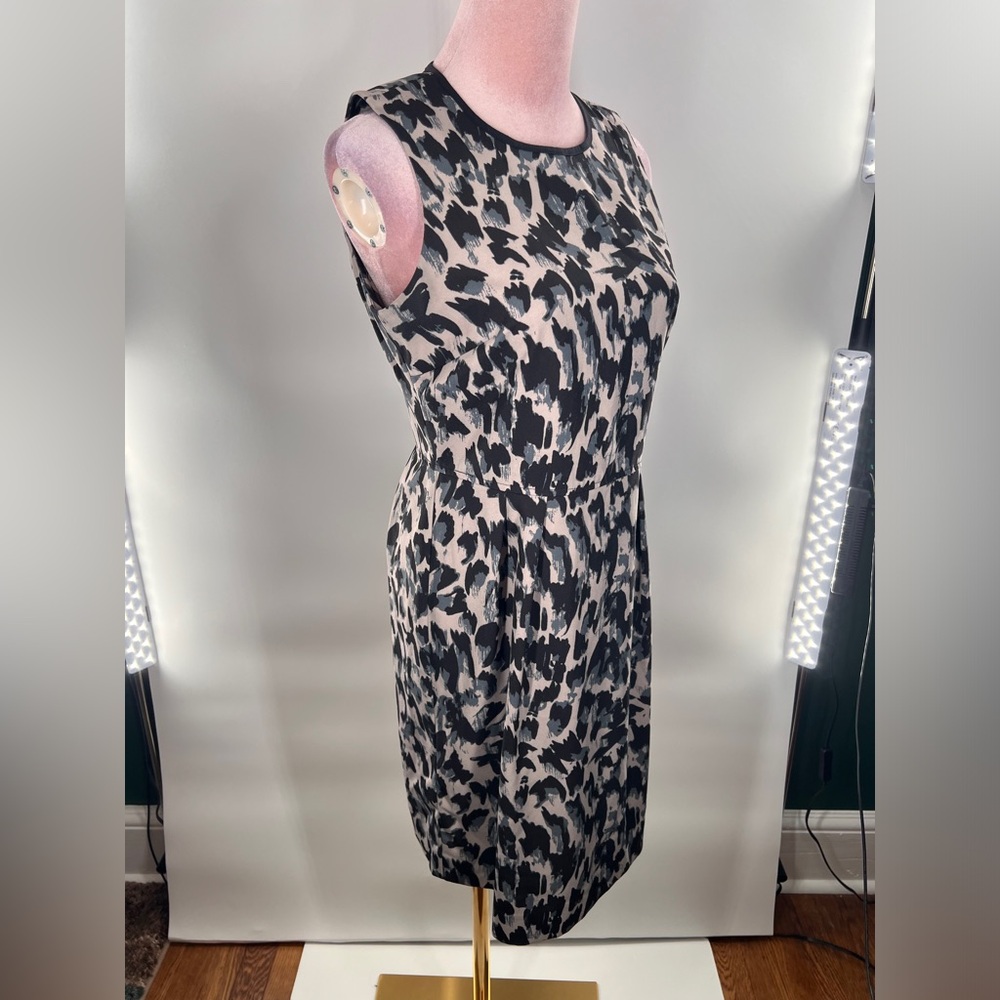 EUC Loft Animal Print Sheath Dress - Picture 4 of 11